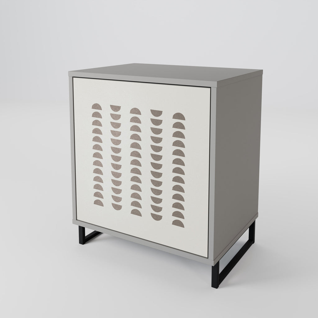 HARMONY ESSENCE Aparador de 1 Porta em Acabamento Cinzento