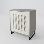 HARMONY ESSENCE Aparador de 1 Porta em Acabamento Cinzento