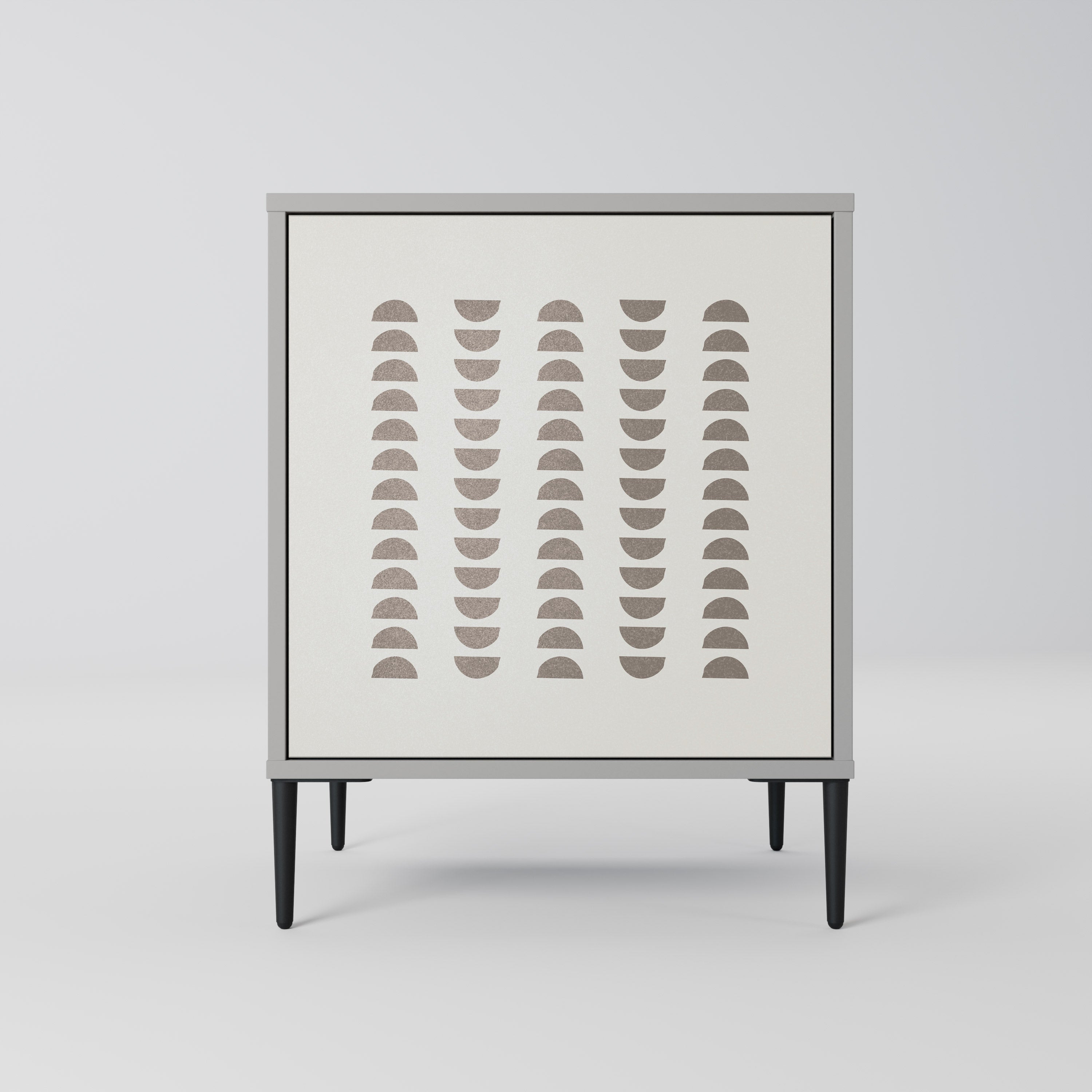 HARMONY ESSENCE Aparador de 1 Porta em Acabamento Cinzento