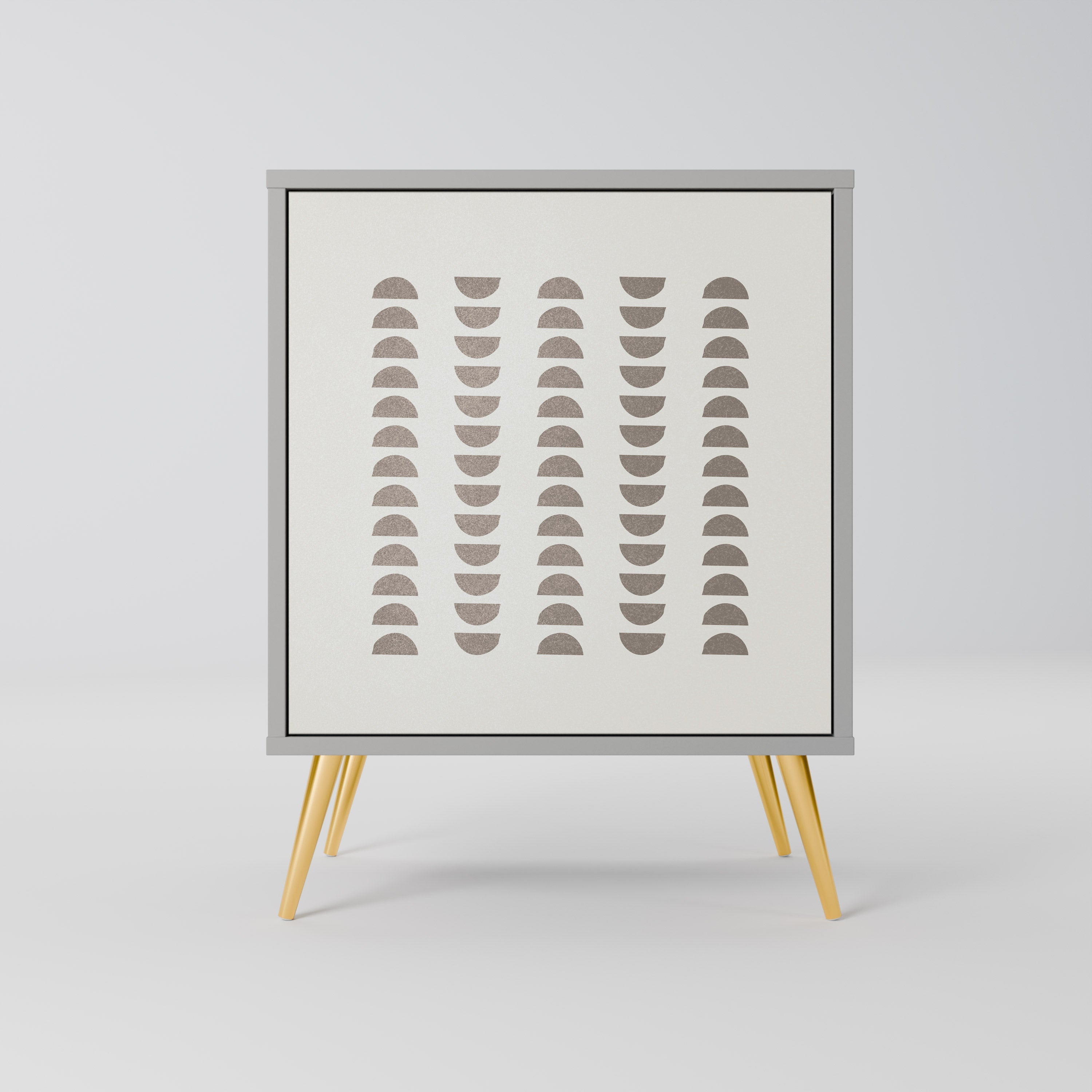 HARMONY ESSENCE Aparador de 1 Porta em Acabamento Cinzento