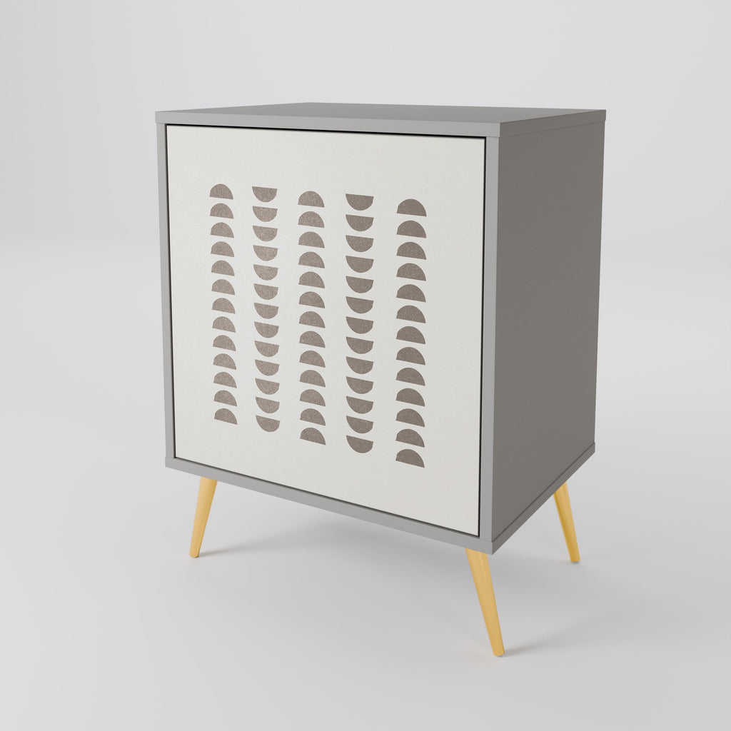 HARMONY ESSENCE Aparador de 1 Porta em Acabamento Cinzento