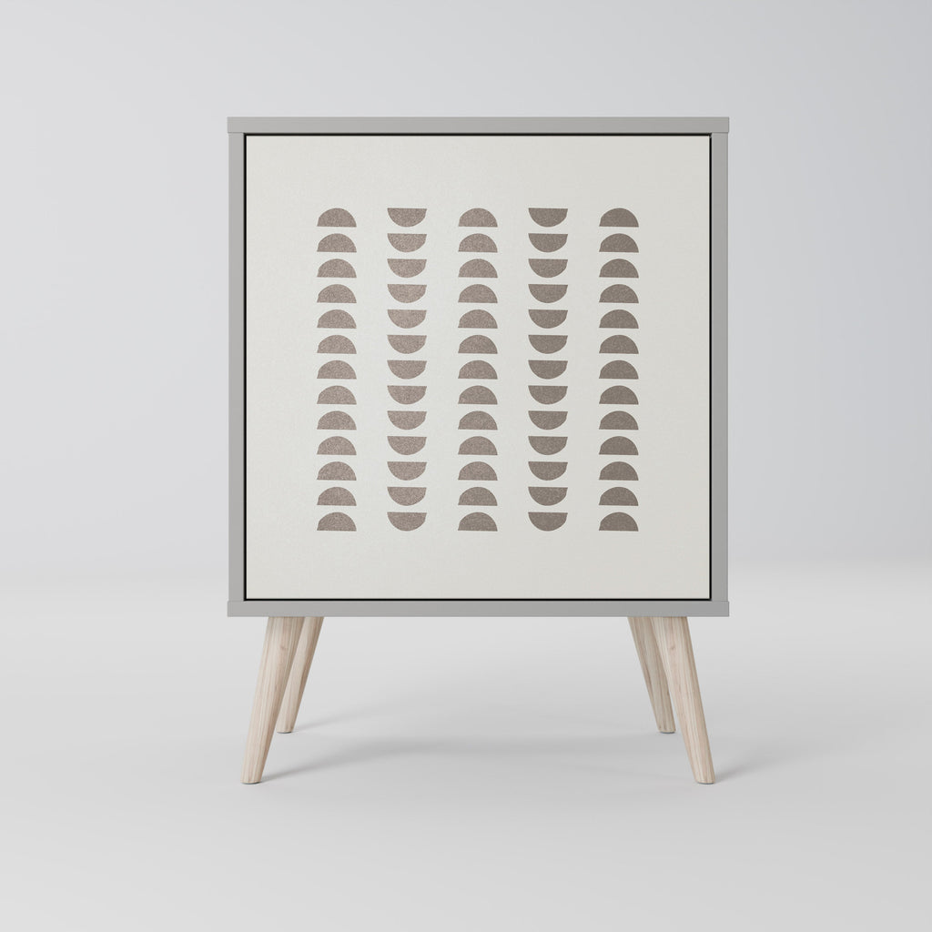 HARMONY ESSENCE Aparador de 1 Porta em Acabamento Cinzento