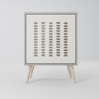 HARMONY ESSENCE Aparador de 1 Porta em Acabamento Cinzento