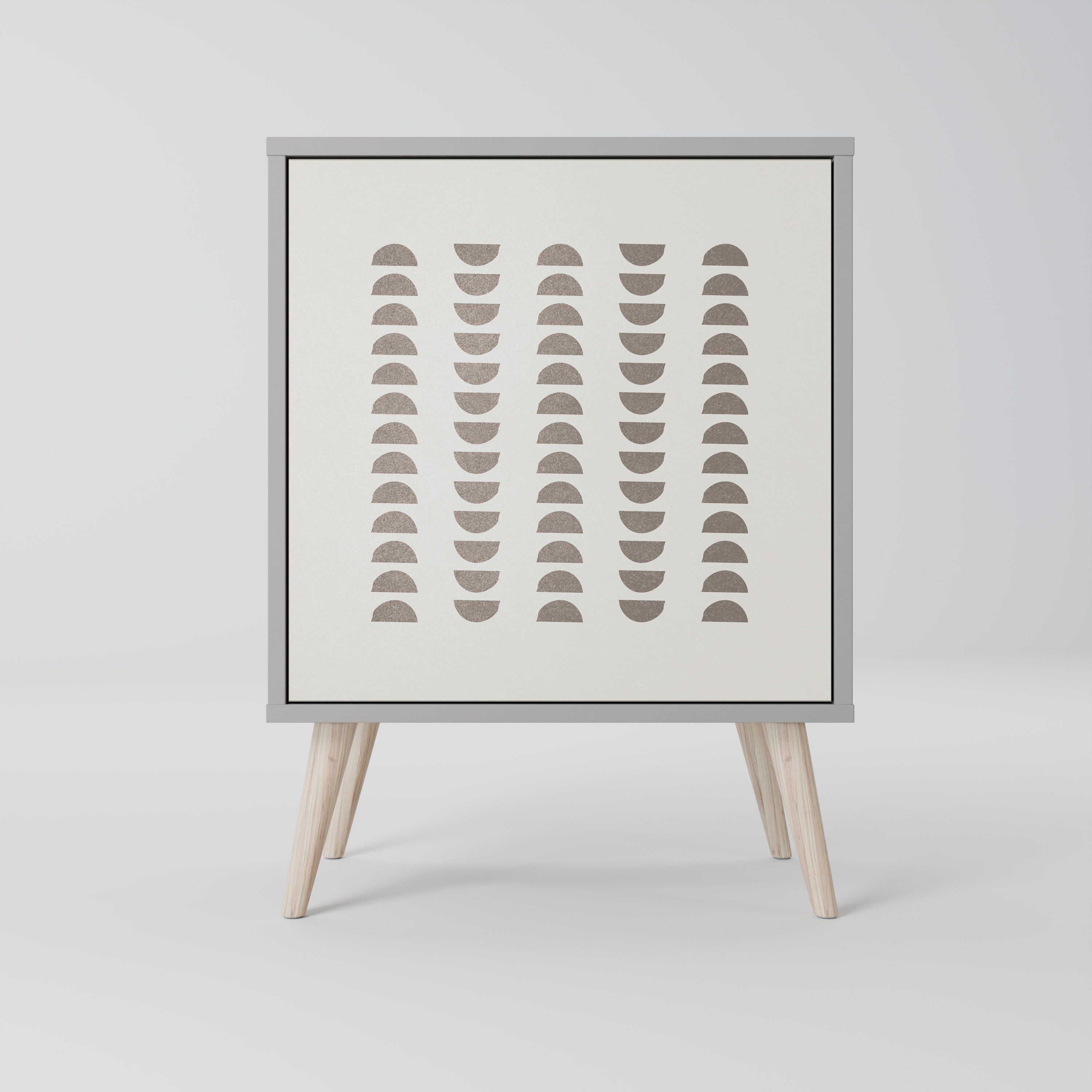 HARMONY ESSENCE Aparador de 1 Porta em Acabamento Cinzento