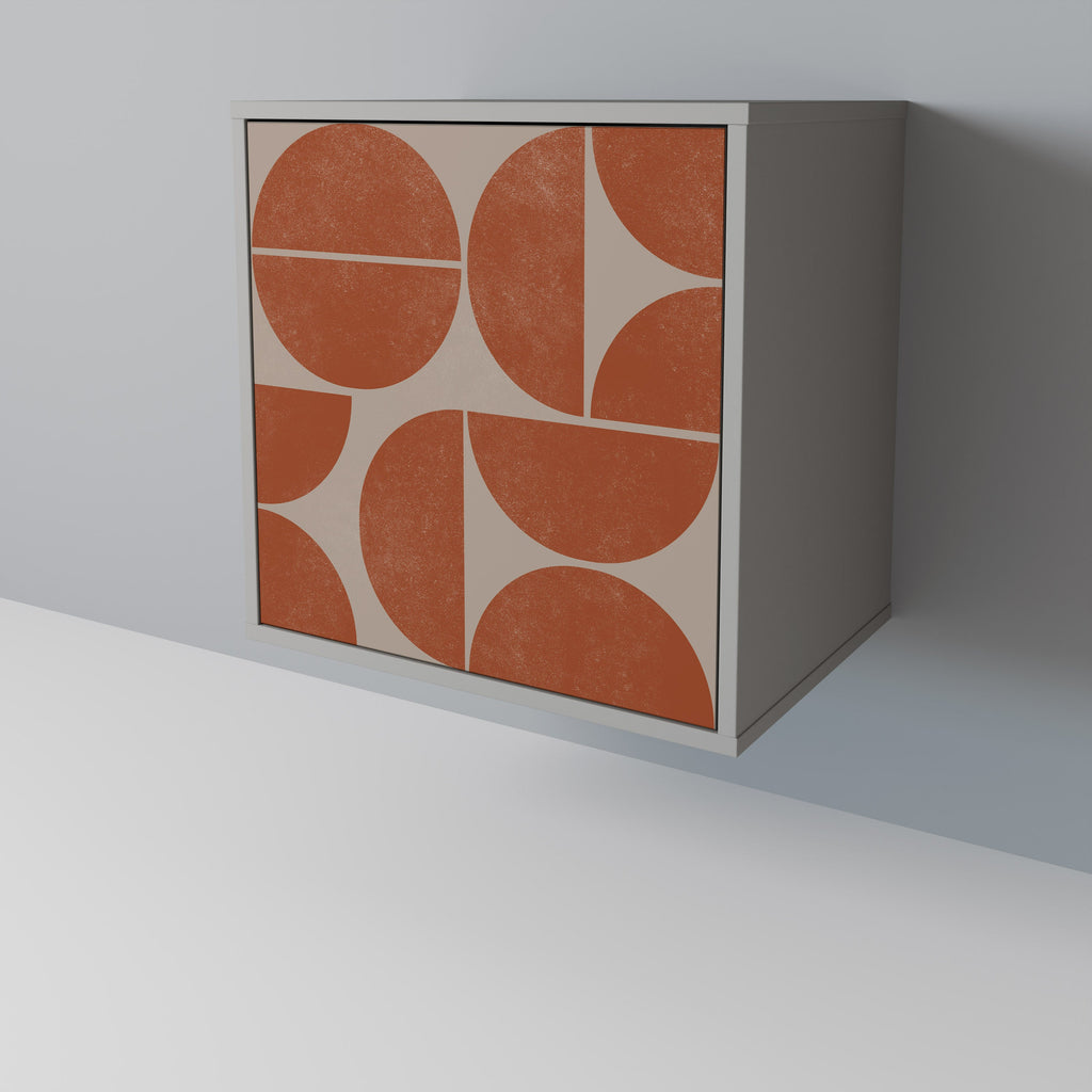 REPETITION COMPULSION Aparador de 1 Porta em Acabamento Cinzento