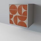 REPETITION COMPULSION Aparador de 1 Porta em Acabamento Cinzento