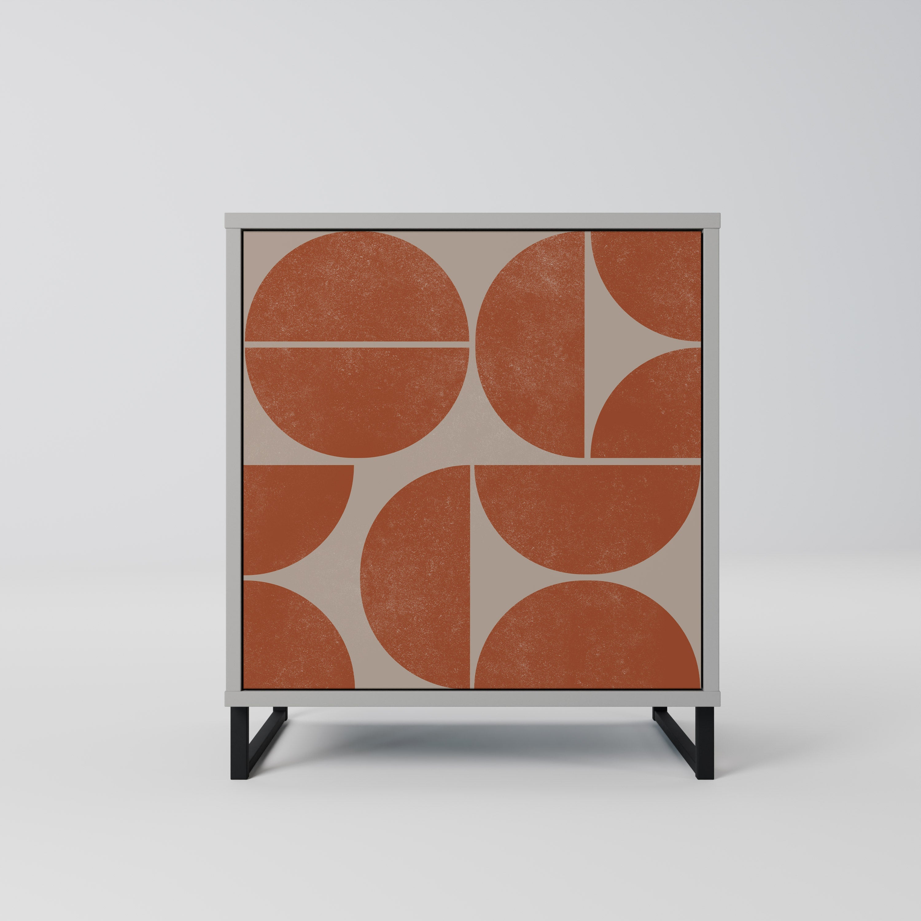 REPETITION COMPULSION Aparador de 1 Porta em Acabamento Cinzento