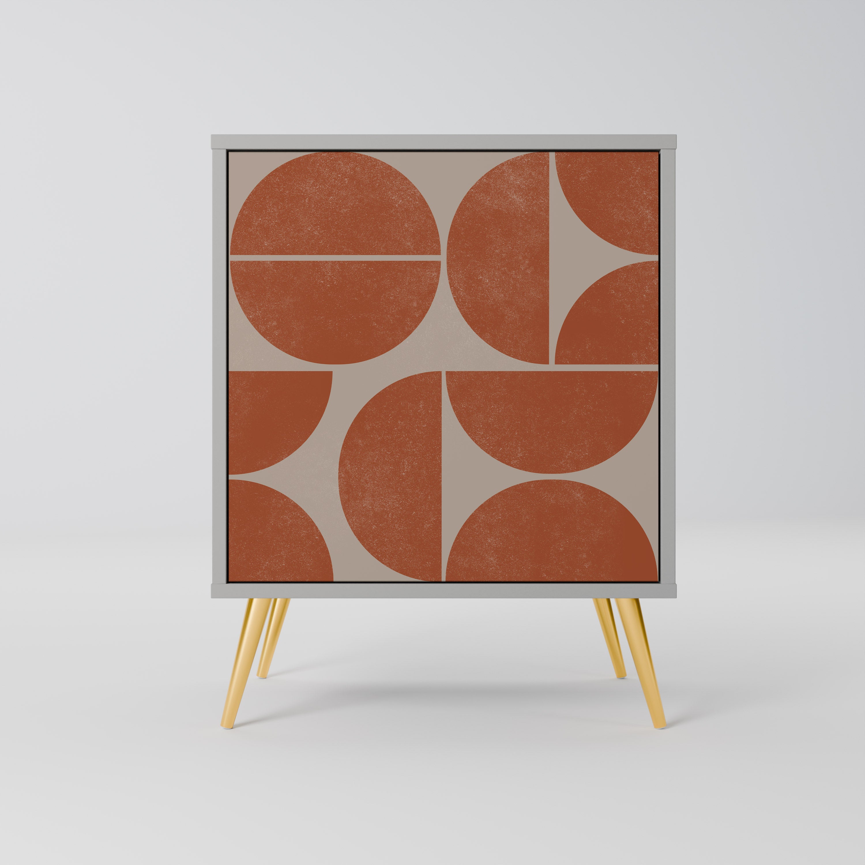 REPETITION COMPULSION Aparador de 1 Porta em Acabamento Cinzento