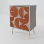 REPETITION COMPULSION Aparador de 1 Porta em Acabamento Cinzento