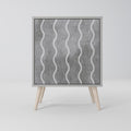WAVES OF CONCRETE 1-Door Sideboard in Grey Finish