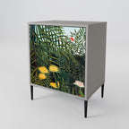 VIRGIN FOREST WITH SUNSET 1-Door Sideboard in Grey Finish