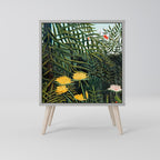 VIRGIN FOREST WITH SUNSET 1-Door Sideboard in Grey Finish