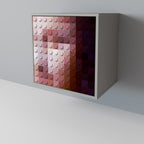 CONSTRUCTIVE ART Aparador de 1 Porta em Acabamento Cinzento