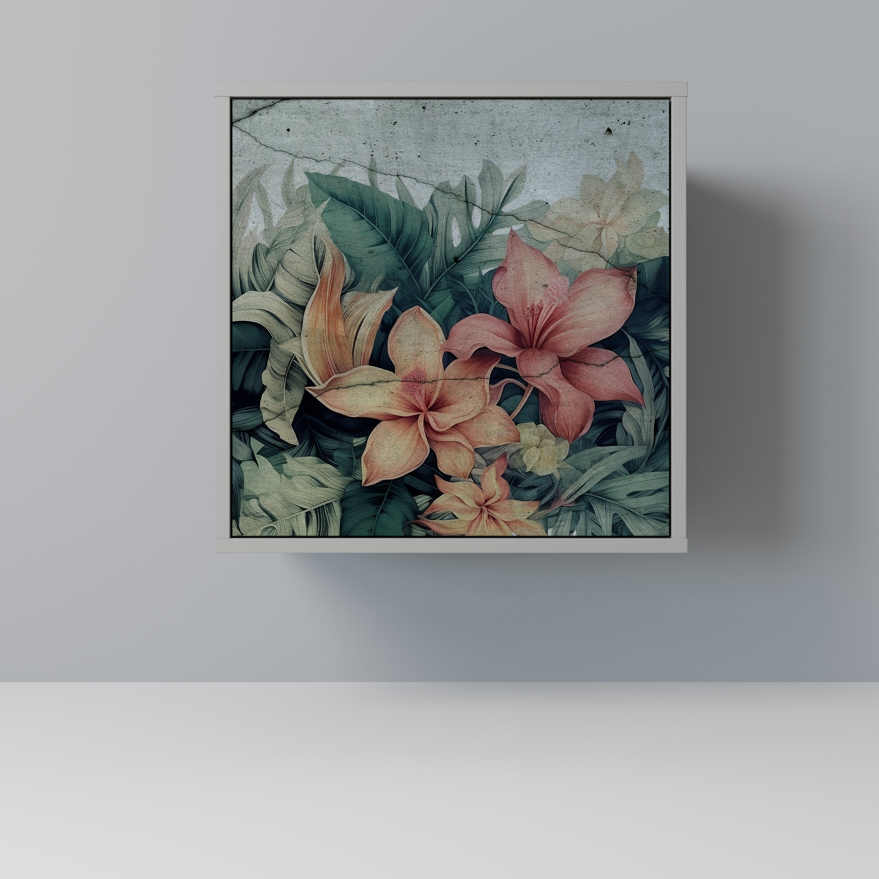 HEAVENLY BLOOM Aparador de 1 Porta em Acabamento Cinzento