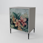 HEAVENLY BLOOM 1-Door Sideboard in Grey Finish