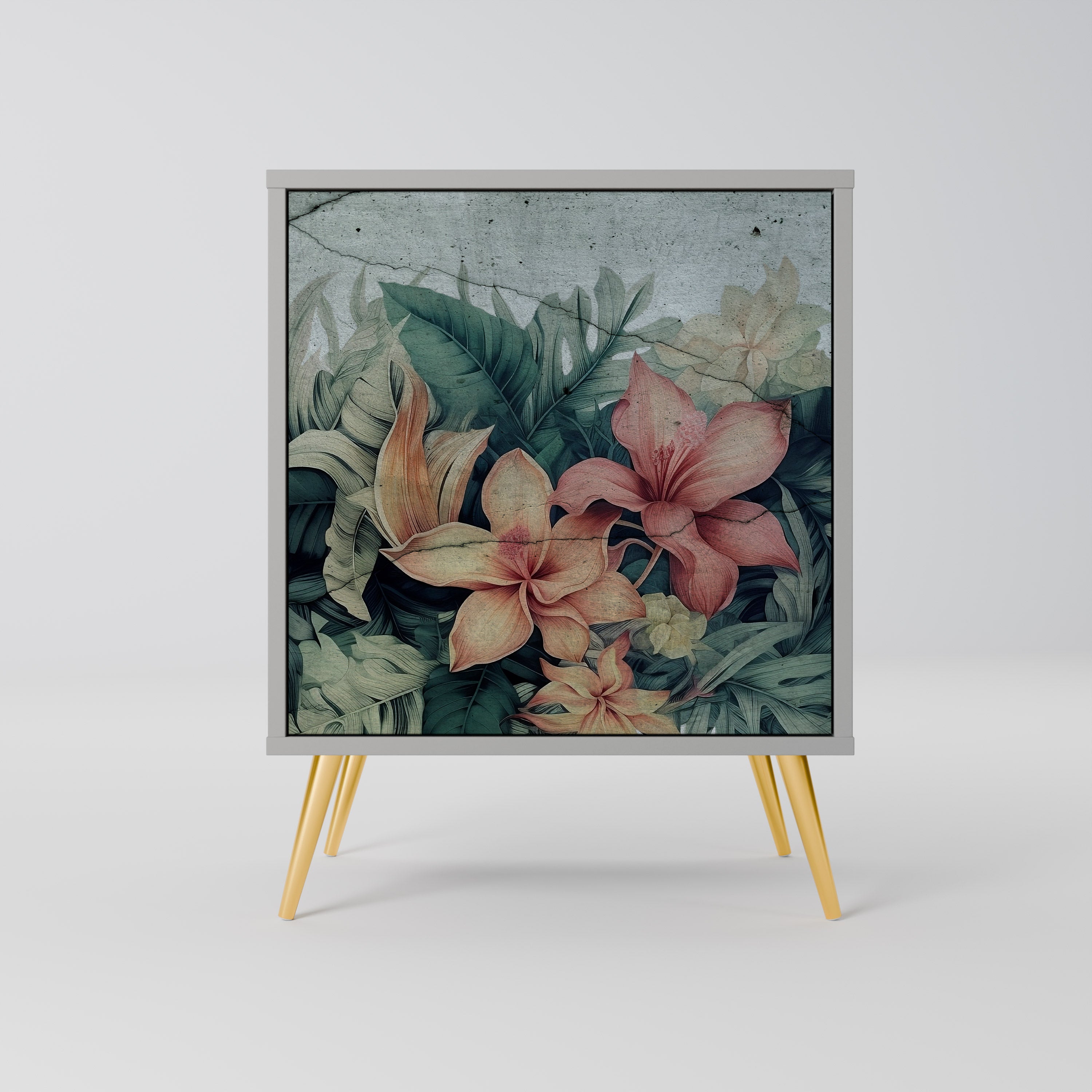 HEAVENLY BLOOM Aparador de 1 Porta em Acabamento Cinzento