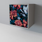 ETHEREAL BLOSSOMS 1-Door Sideboard in Grey Finish