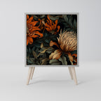 DAWN BLOOM 1-Door Sideboard in Grey Finish