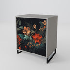 IMAGINARY BLOSSOM 1-Door Sideboard in Grey Finish