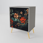 IMAGINARY BLOSSOM 1-Door Sideboard in Grey Finish