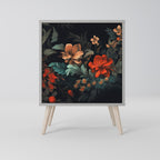 IMAGINARY BLOSSOM 1-Door Sideboard in Grey Finish