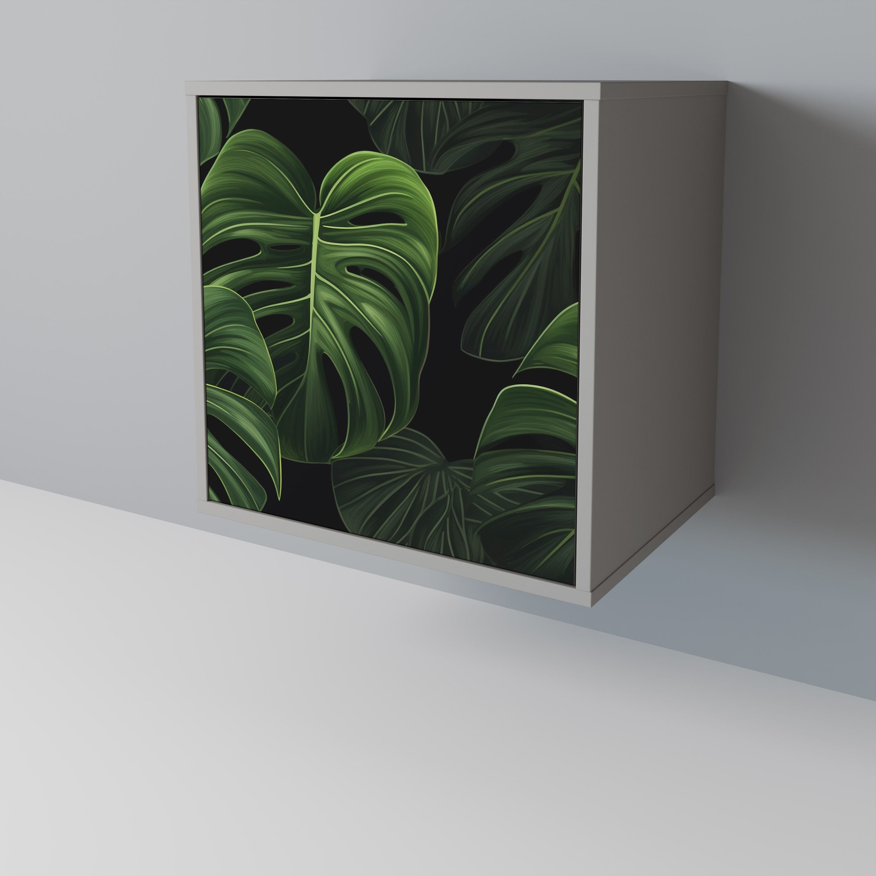 INFINITE MONSTERA 1-Door Sideboard in Grey Finish