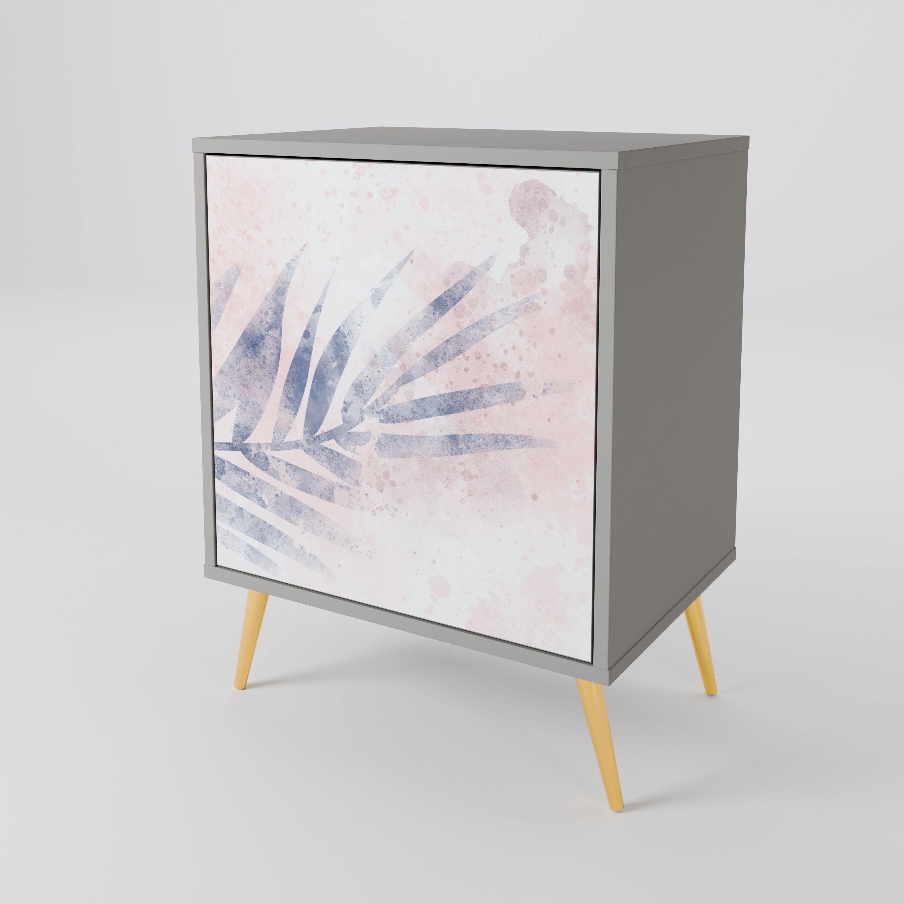 TIMELESS FLOAT Aparador de 1 Porta em Acabamento Cinzento