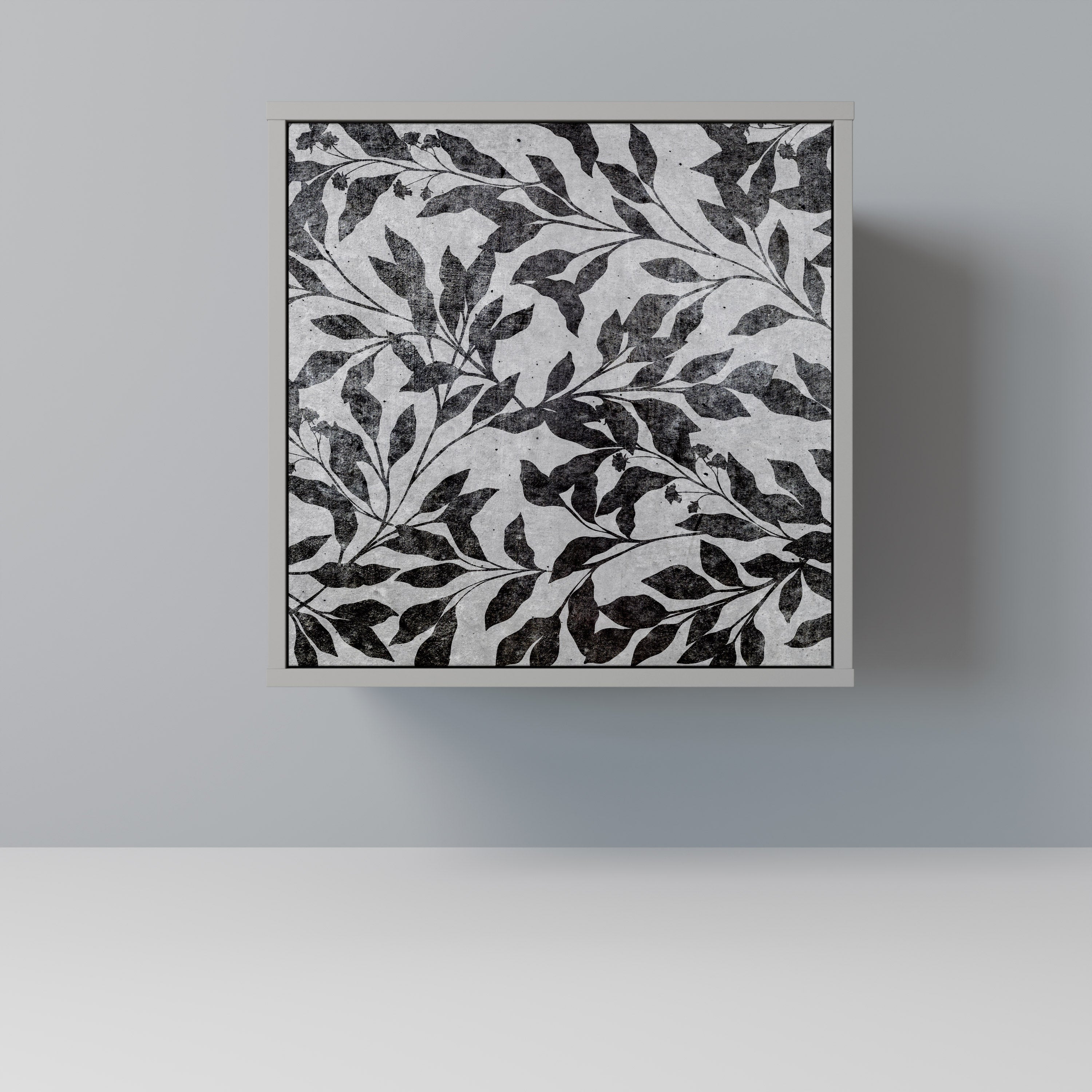 CHARCOAL SPROUT 1-Door Sideboard in Grey Finish