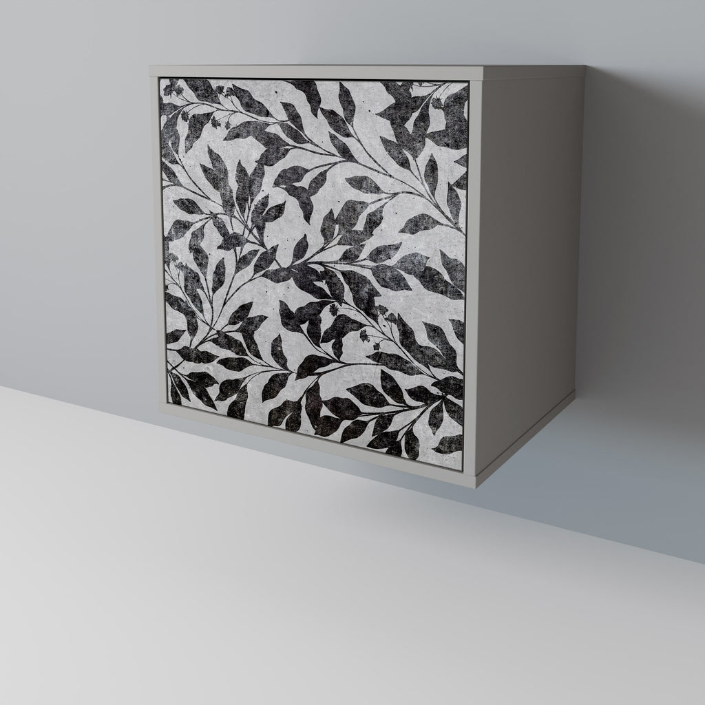 CHARCOAL SPROUT 1-Door Sideboard in Grey Finish