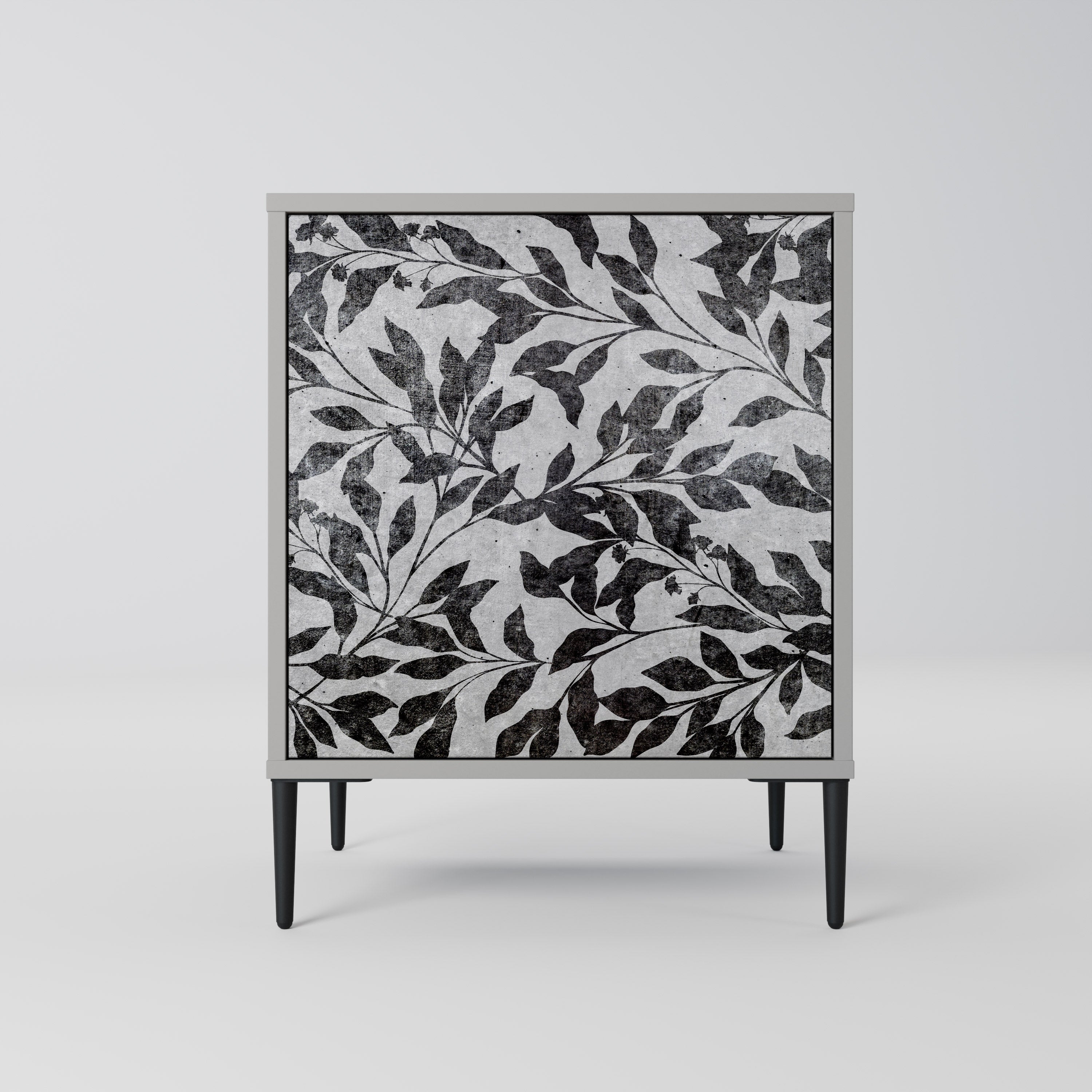 CHARCOAL SPROUT 1-Door Sideboard in Grey Finish