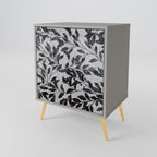 CHARCOAL SPROUT 1-Door Sideboard in Grey Finish