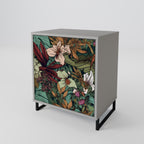 BOTANICAL EMERGENCE 1-Door Sideboard in Grey Finish