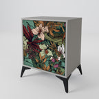 BOTANICAL EMERGENCE 1-Door Sideboard in Grey Finish