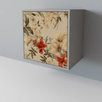 BLOOMING HARMONY 1-Door Sideboard in Grey Finish