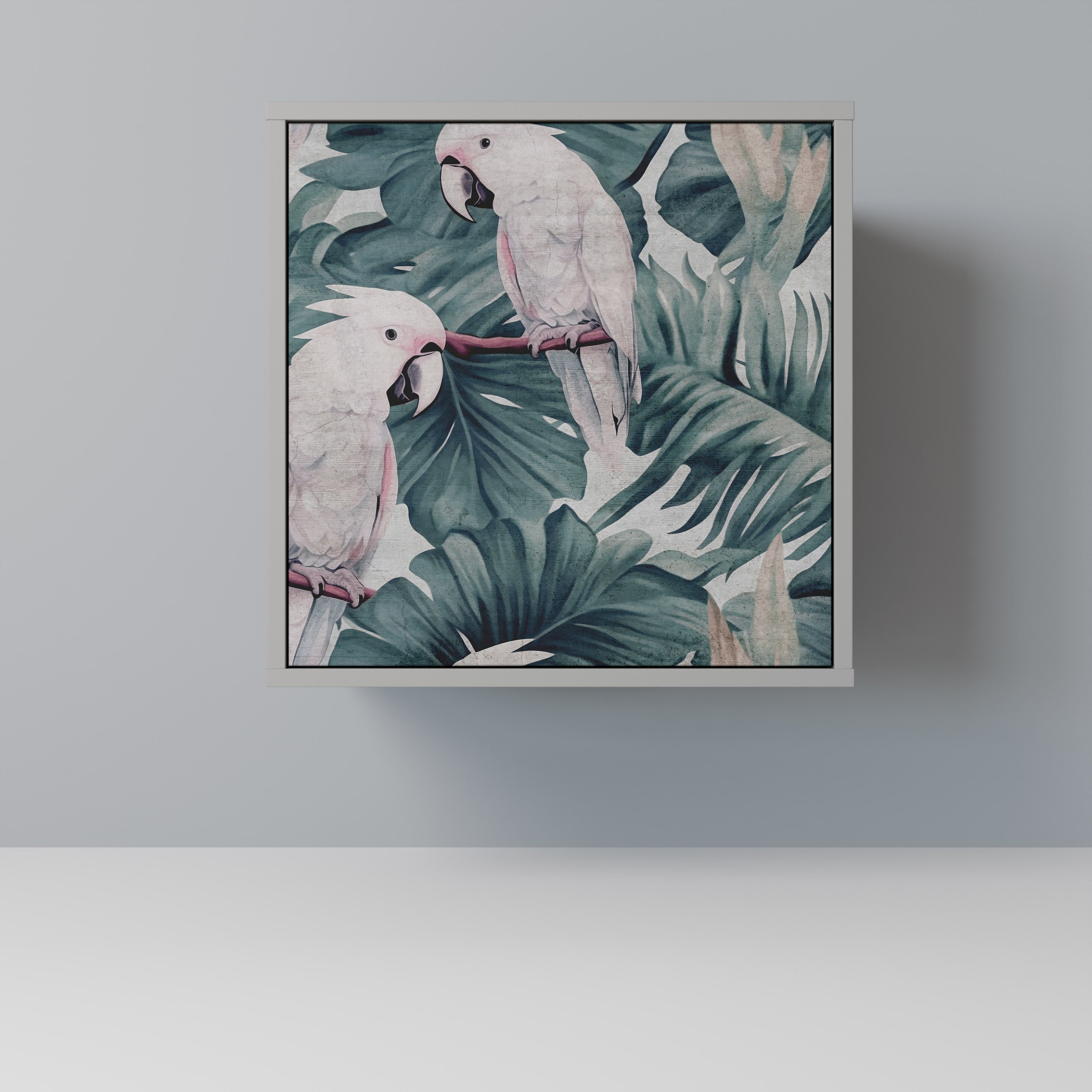 POPINJAY LOOK Aparador de 1 Porta em Acabamento Cinzento