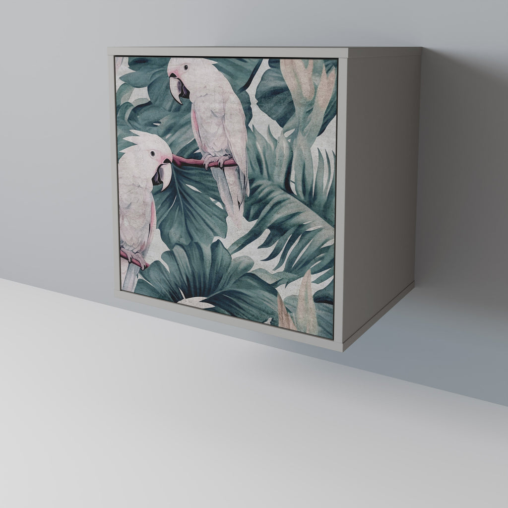 POPINJAY LOOK Aparador de 1 Porta em Acabamento Cinzento