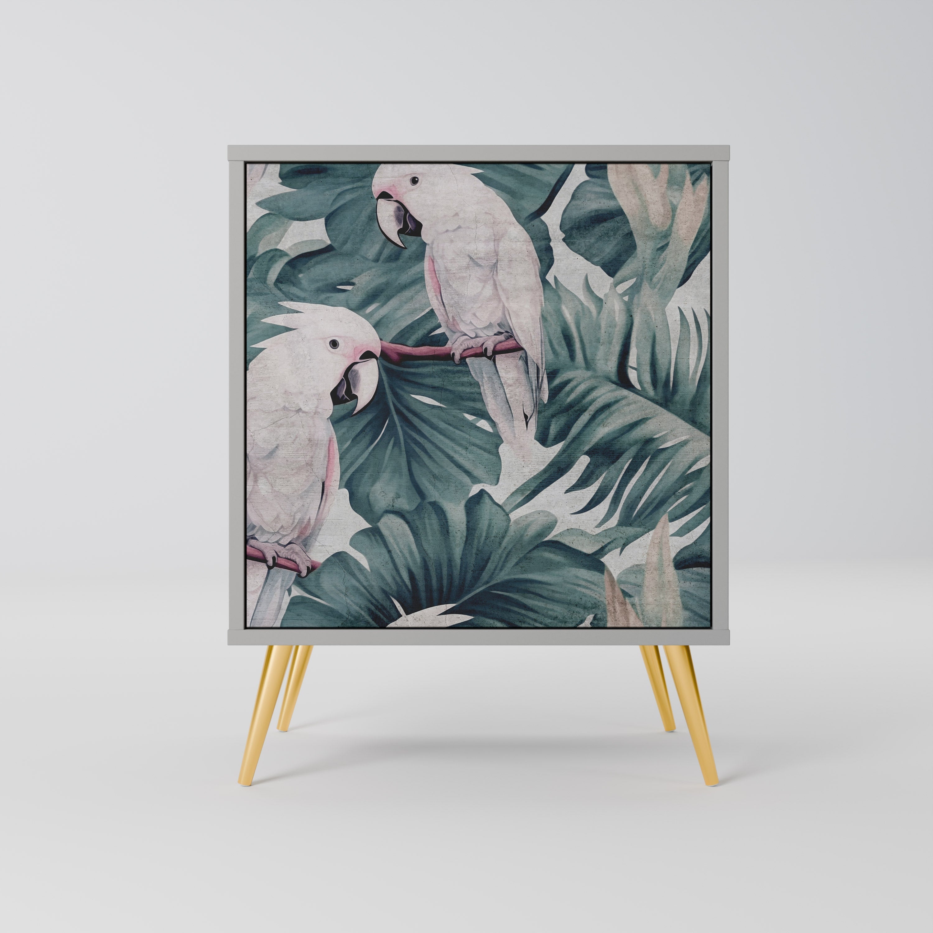 POPINJAY LOOK Aparador de 1 Porta em Acabamento Cinzento