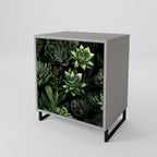 SUCCULENT JUNGLE 1-Door Sideboard in Grey Finish