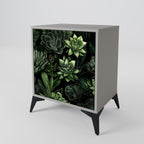 SUCCULENT JUNGLE 1-Door Sideboard in Grey Finish