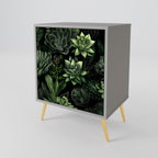 SUCCULENT JUNGLE 1-Door Sideboard in Grey Finish