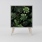 SUCCULENT JUNGLE 1-Door Sideboard in Grey Finish