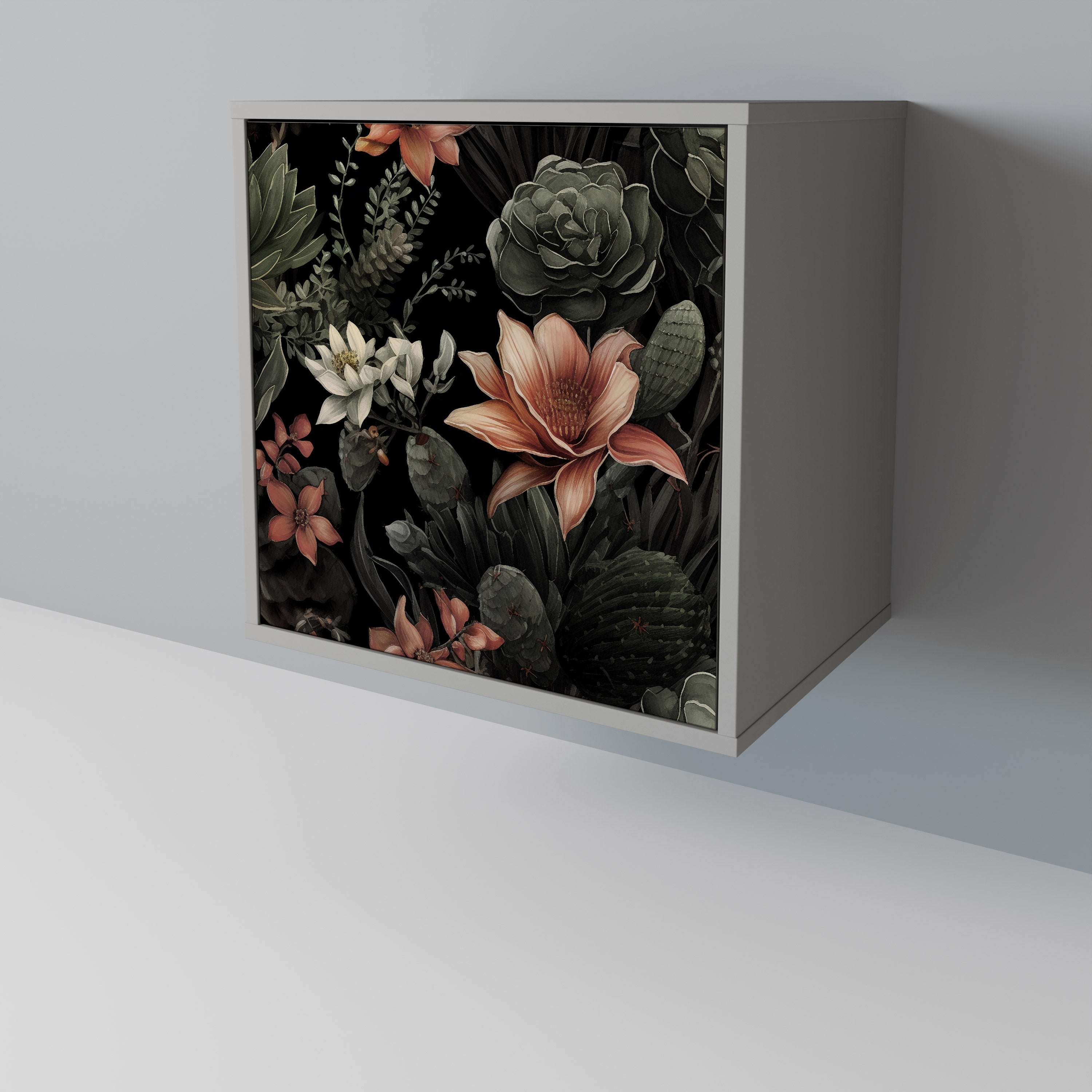 SECRET VERDURE Aparador de 1 Porta em Acabamento Cinzento