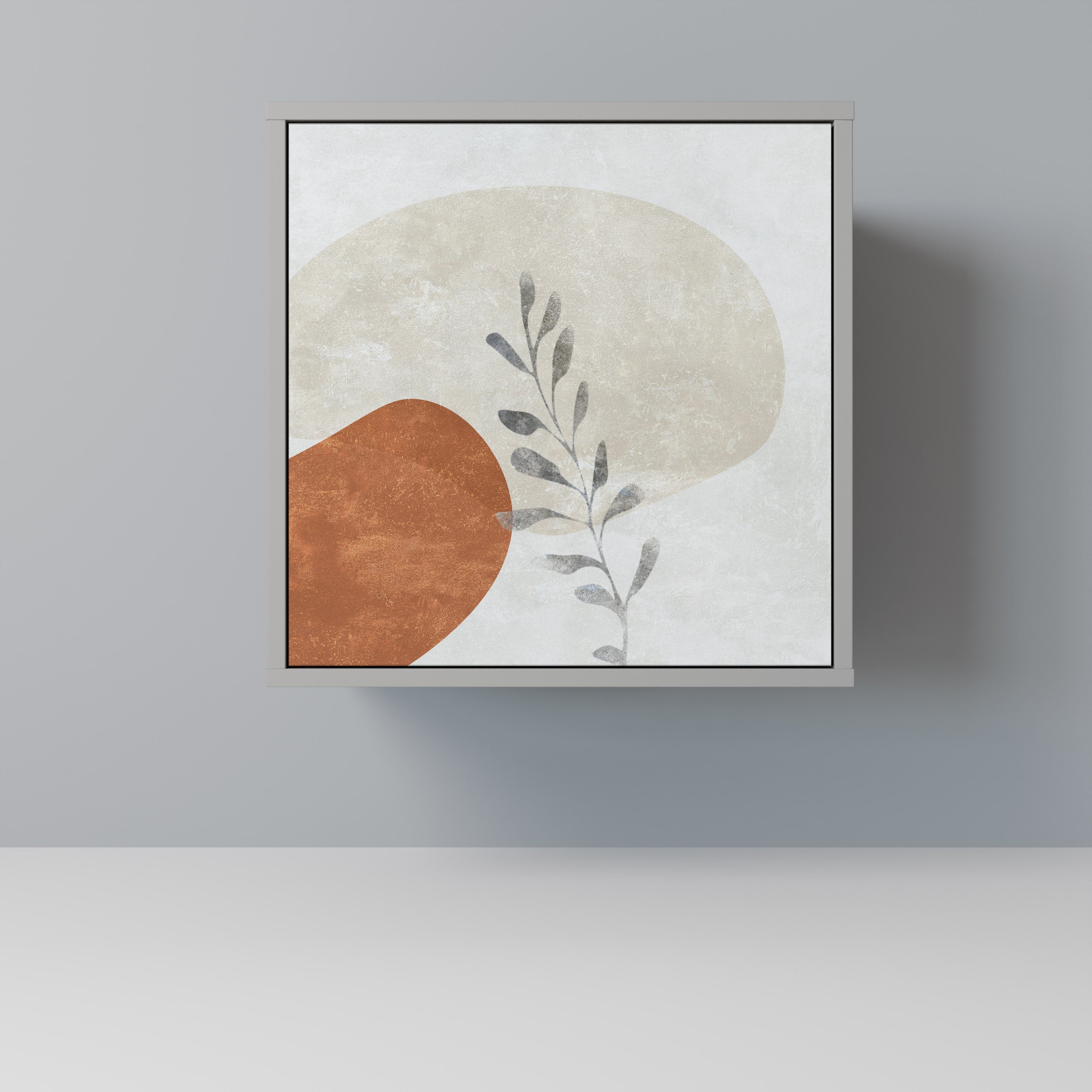 TRANQUIL TWIG 1-Door Sideboard in Grey Finish