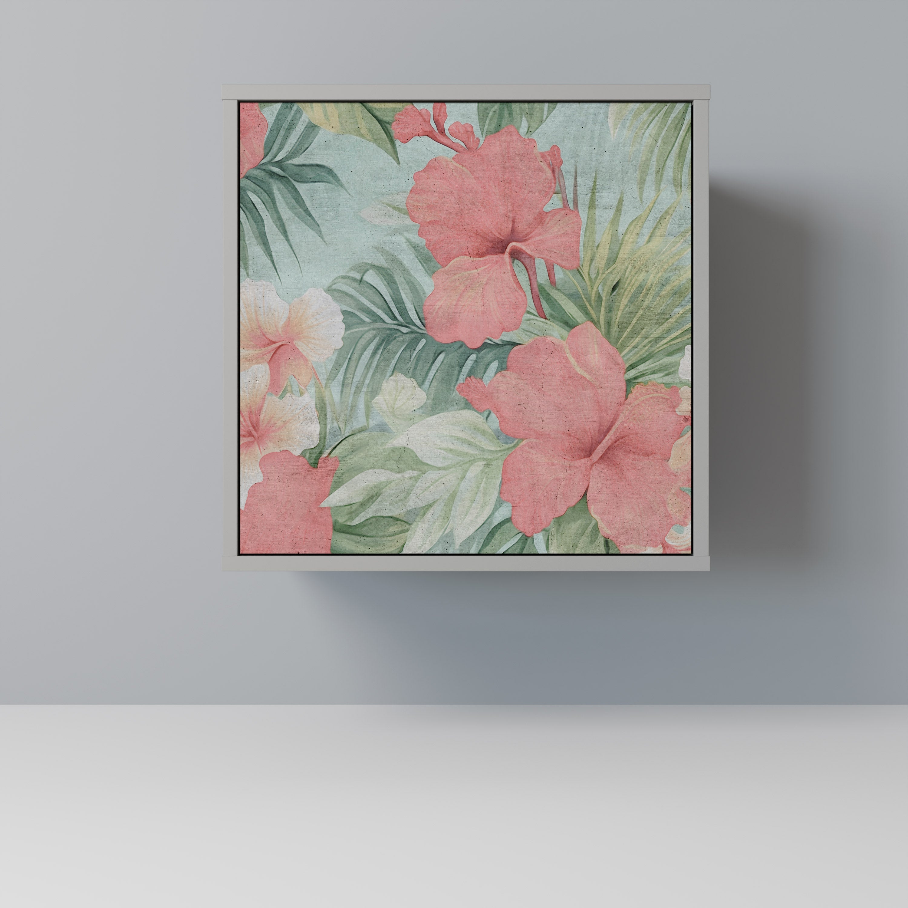 HAWAIIAN SPIRIT Aparador de 1 Porta em Acabamento Cinzento