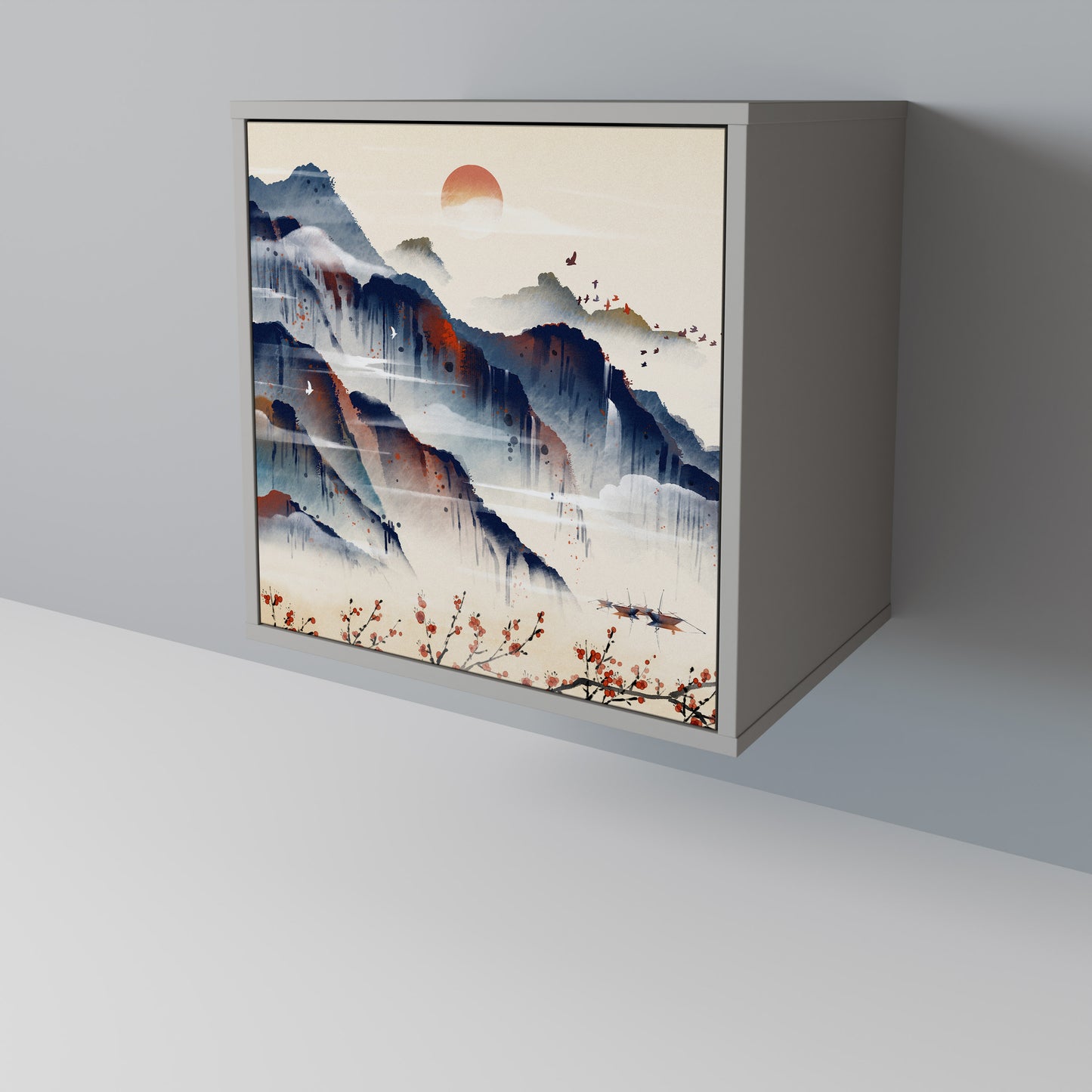JAPANESE LANDSCAPE Aparador de 1 Porta
