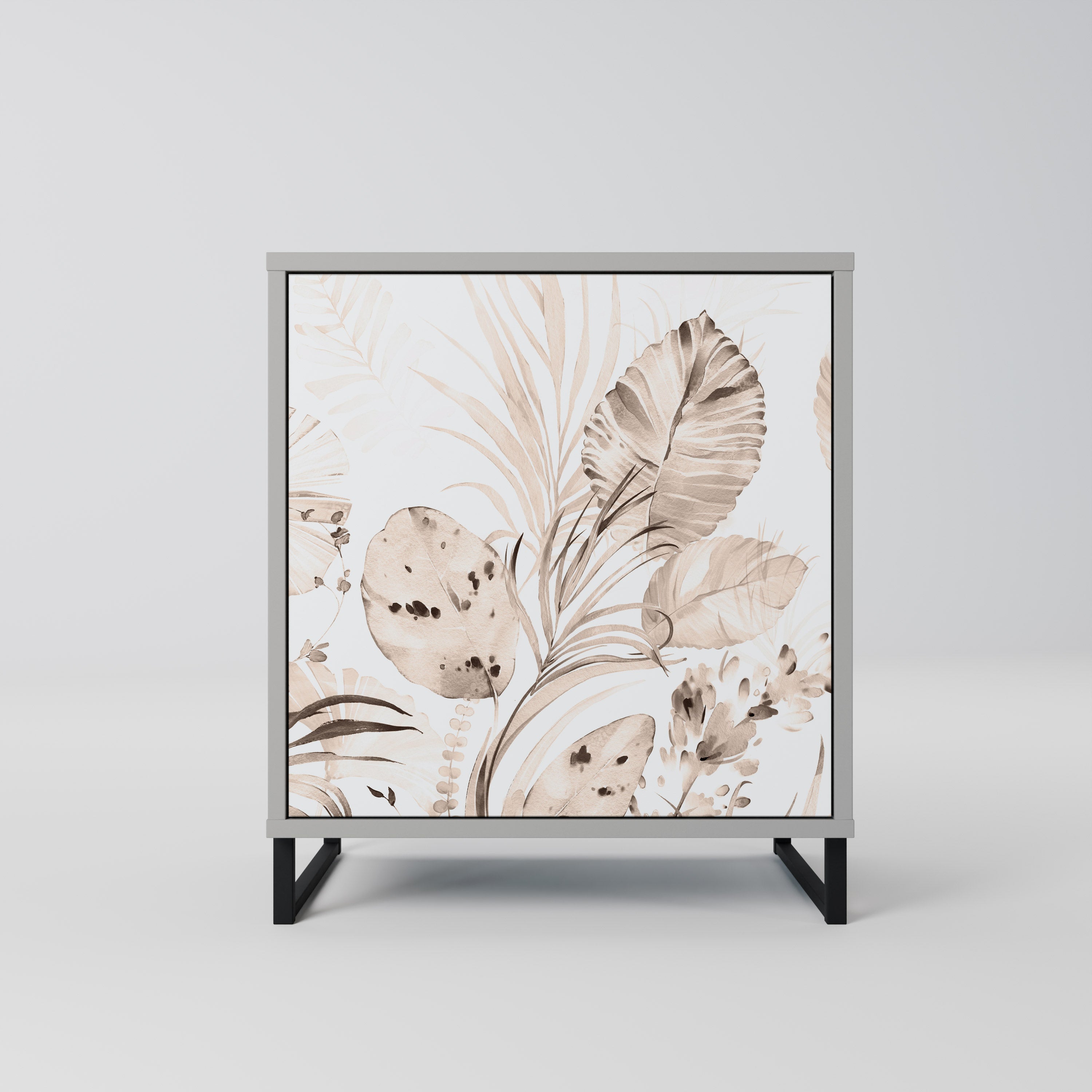 WILD TENDERNESS Aparador de 1 Porta em Acabamento Cinzento