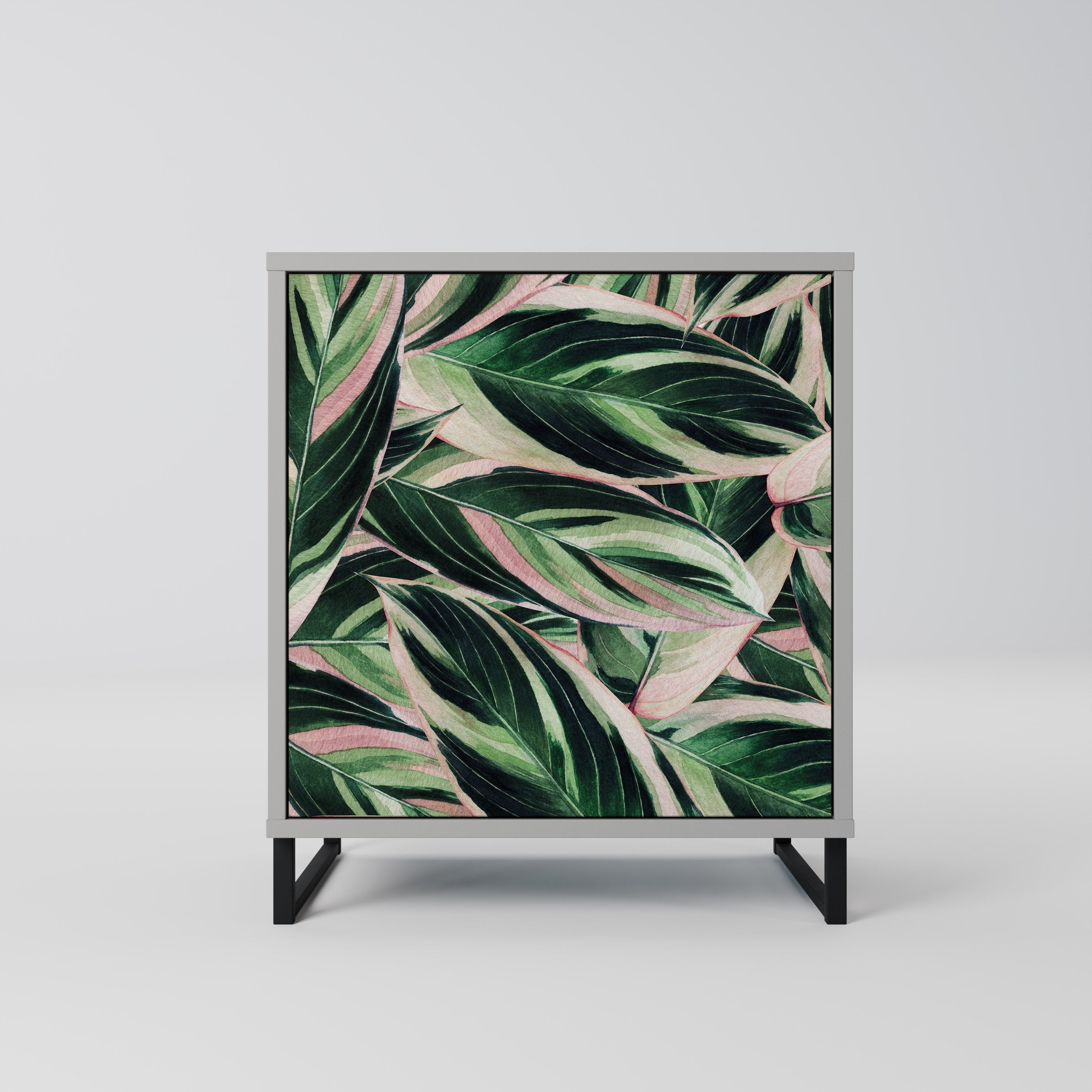 EERIE STROMANTHE Aparador de 1 Porta em Acabamento Cinzento