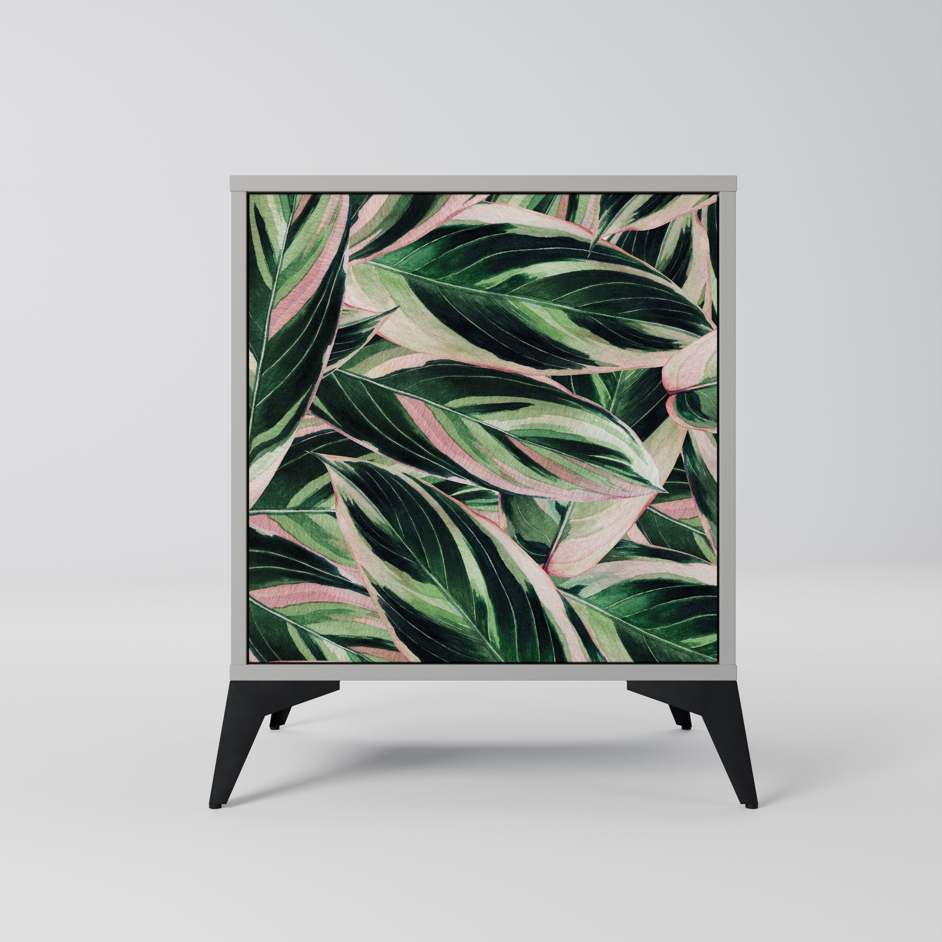 EERIE STROMANTHE Aparador de 1 Porta em Acabamento Cinzento