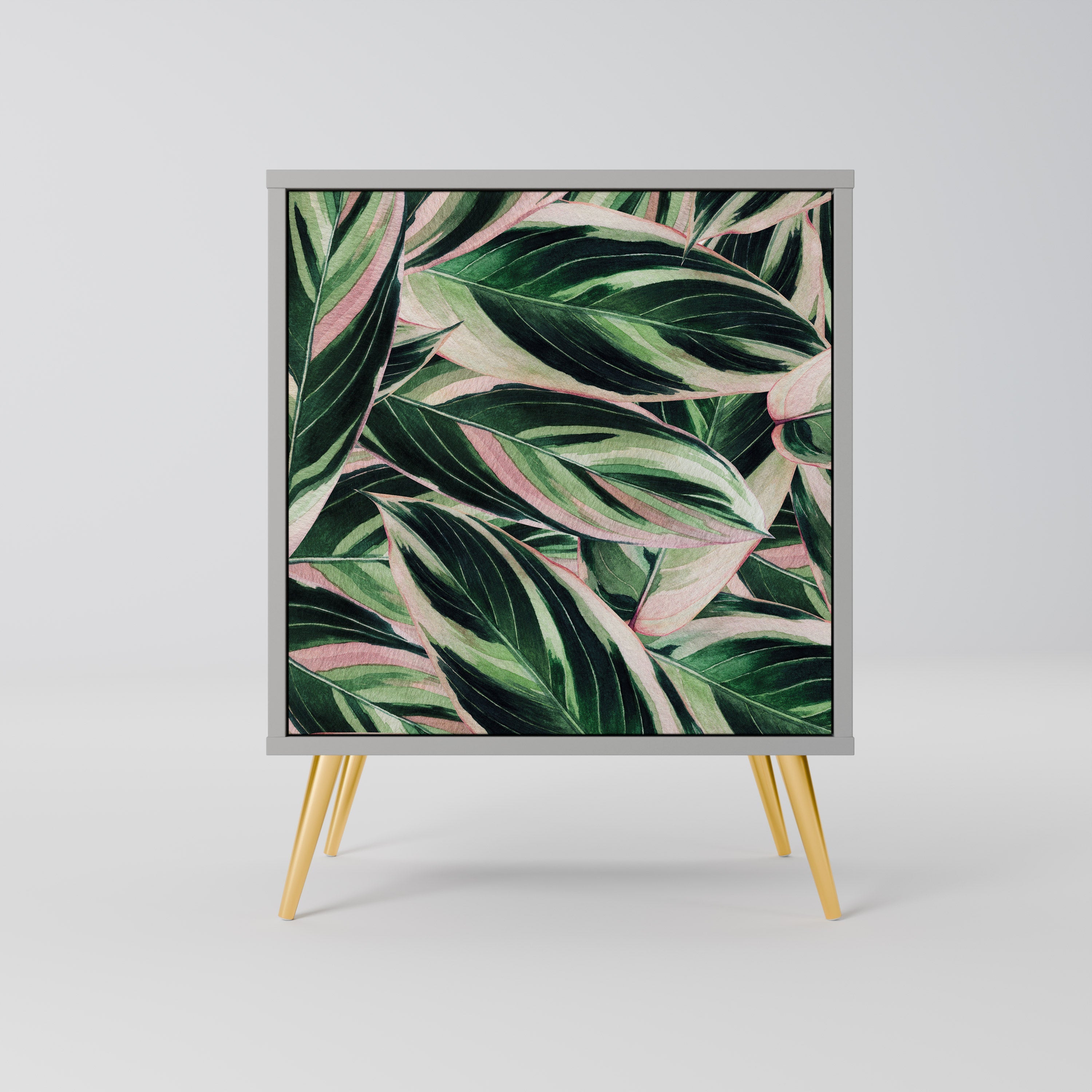 EERIE STROMANTHE Aparador de 1 Porta em Acabamento Cinzento