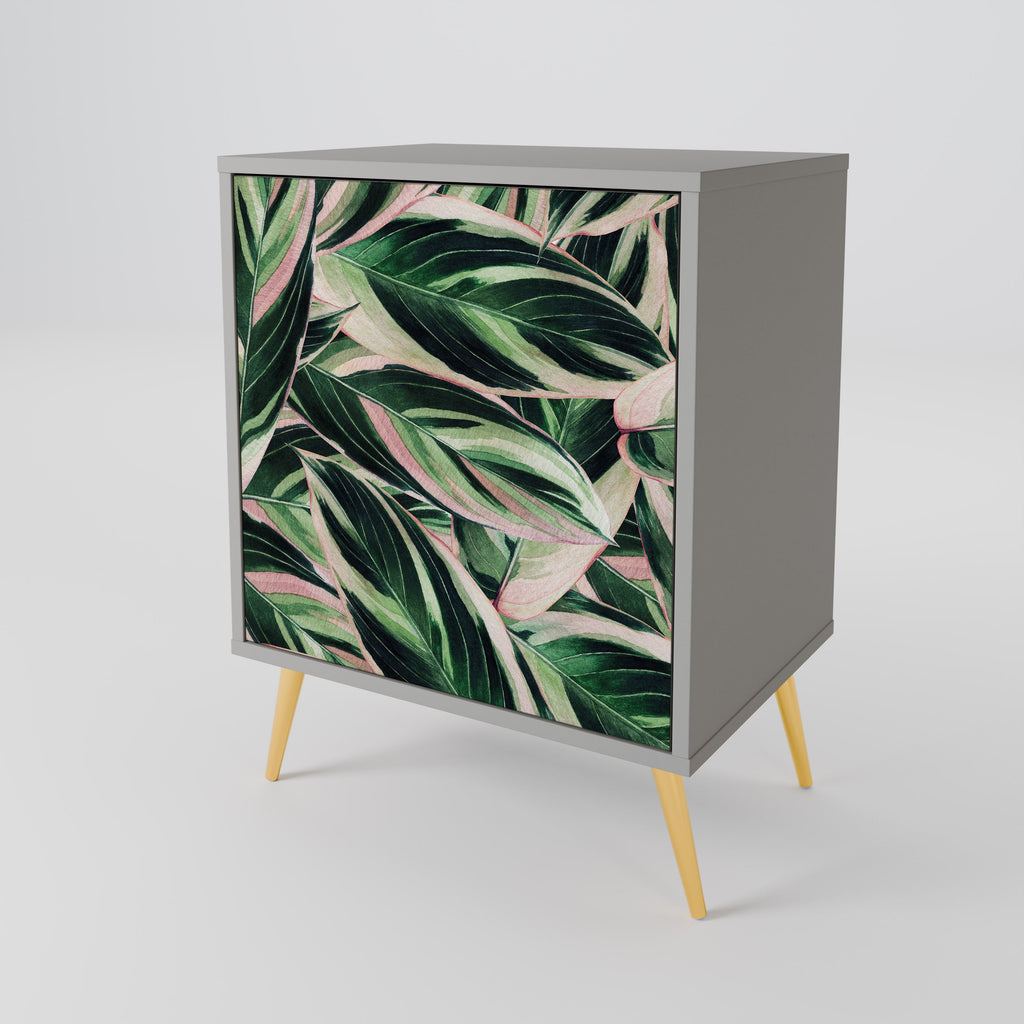 EERIE STROMANTHE Aparador de 1 Porta em Acabamento Cinzento